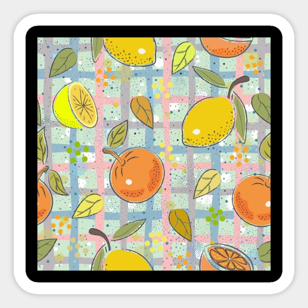 Oranges with lemons Sticker by KristinaStellar 